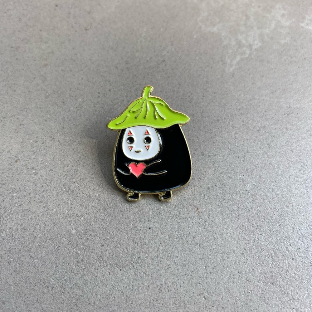 Spirited Away No-Face Metal Pin Lapel Brooch Hayao Miyazaki Studio Ghibli